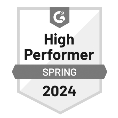 Gravity Software - G2 High Performer Badge Spring 2024